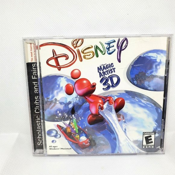 Disney Magic Artist 3D Computer Drafting Software No Scratches